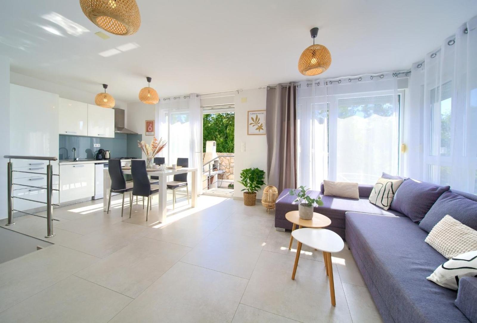 Apartment Sasso Bianco With The Private Pool Нівице Екстер'єр фото