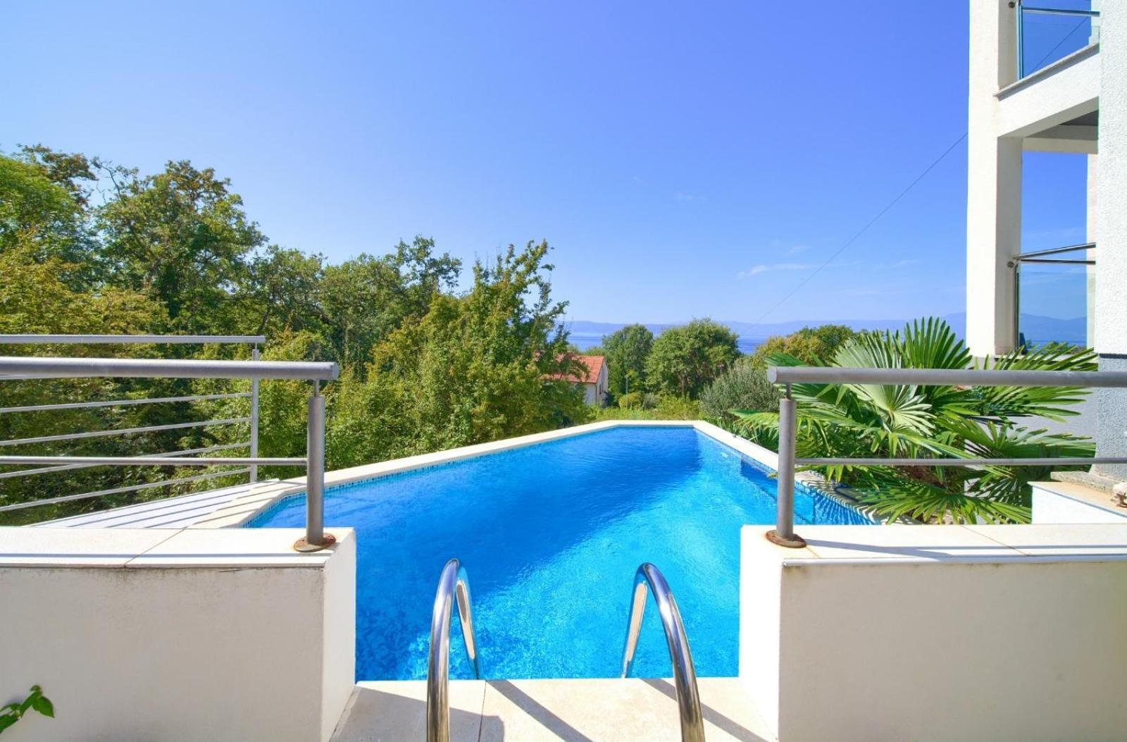 Apartment Sasso Bianco With The Private Pool Нівице Екстер'єр фото